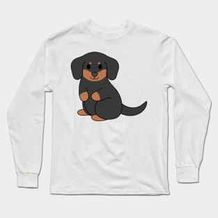 Black Dachshund Long Sleeve T-Shirt